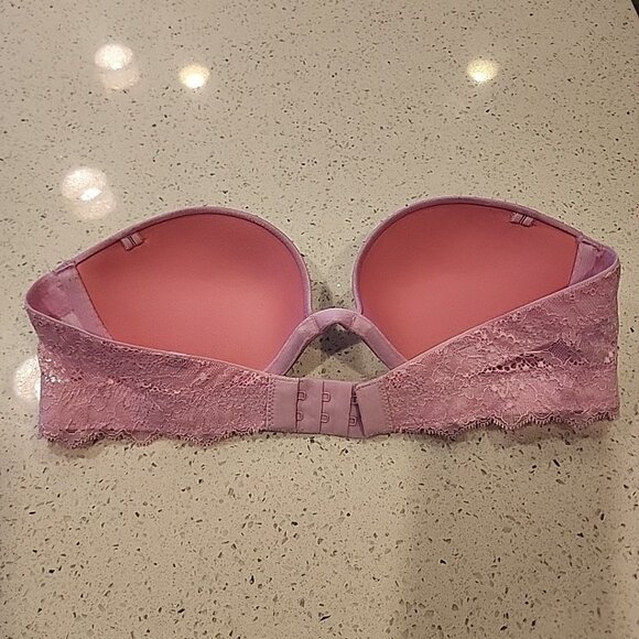 Victorias Secret PINK Date Plunge Push Up Multiway Bra 32A Underwire Padded - Picture 2 of 4